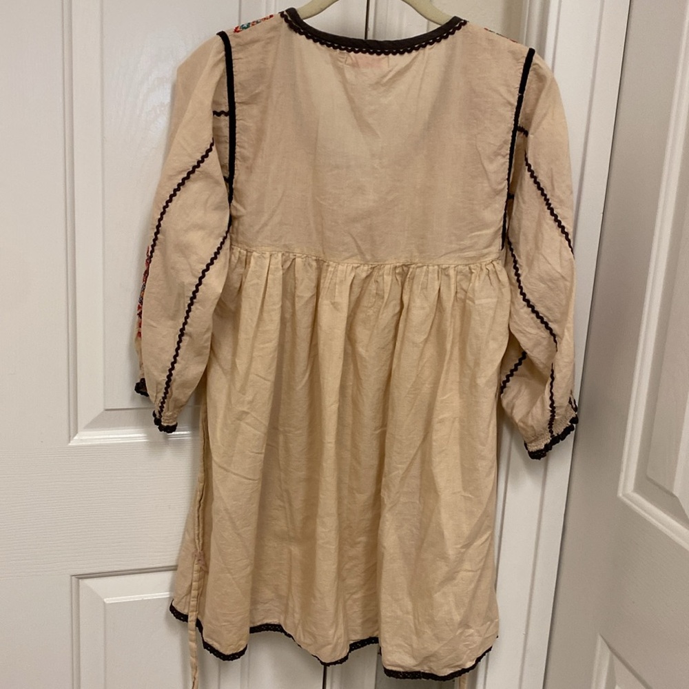 Just funky blouse with three-quarter sleeves, Ojo embroidery - Picture 5 of 5